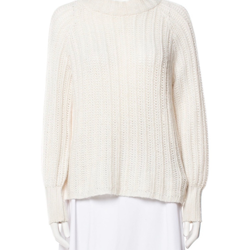 Anine Bing Cream Knit Sweater